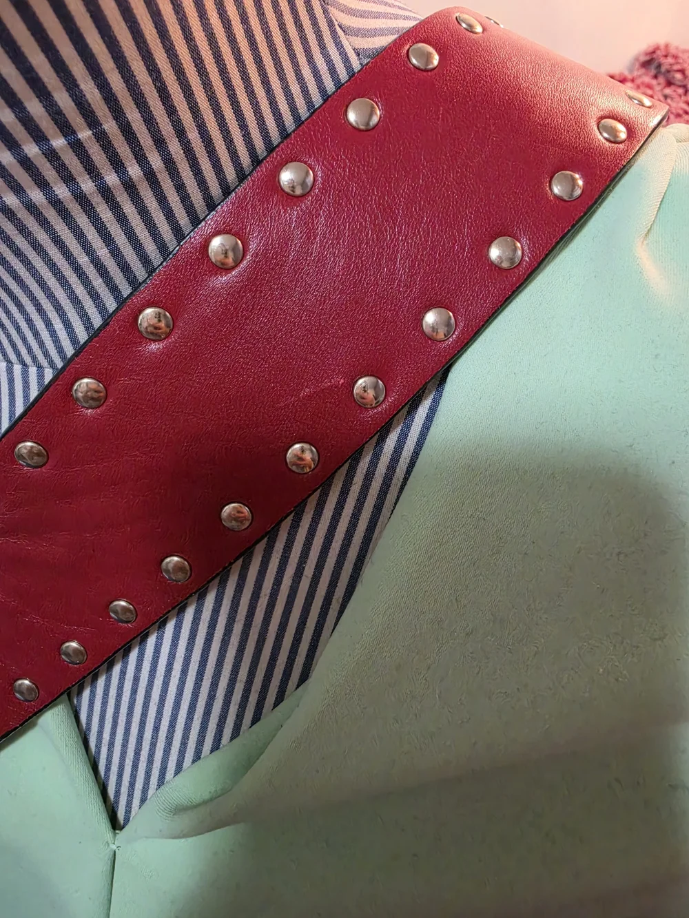 Pre Owned VALENTINO GARAVANI studed Bag Strap